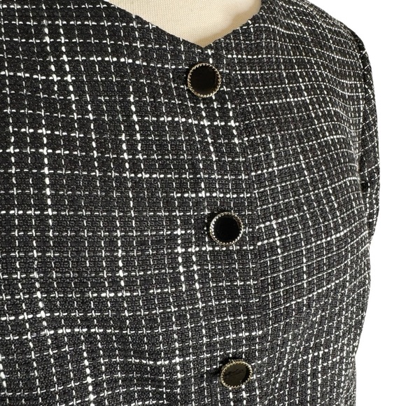 NWT Joie Tweed Button Front Career Blazer Black Size S - Picture 3 of 10